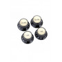 MX1566BK-2-MX1568BK-2 Комплект ручек потенциометров (2+2), Les Paul, черные, Musiclily