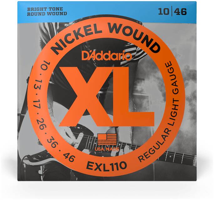 D'ADDARIO EXL110 струны для электрогитары, Regular Light, 10-46 — изображение 4