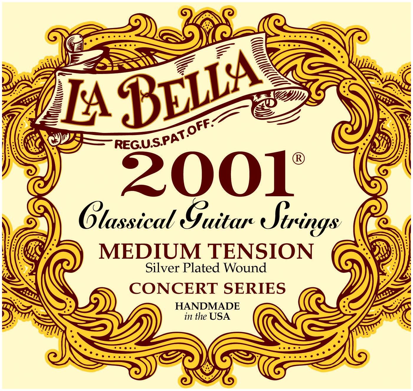 LA BELLA 2001 Medium - нейлон/обм. серебо