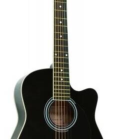 COLOMBO LF-3800CT/TBK - акустическая гитара с вырезом, фолк, цвет: черный