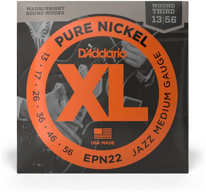 D'ADDARIO EPN22 стр для эл.гит Jazz Medium, чист никель, 13-55 — изображение 2