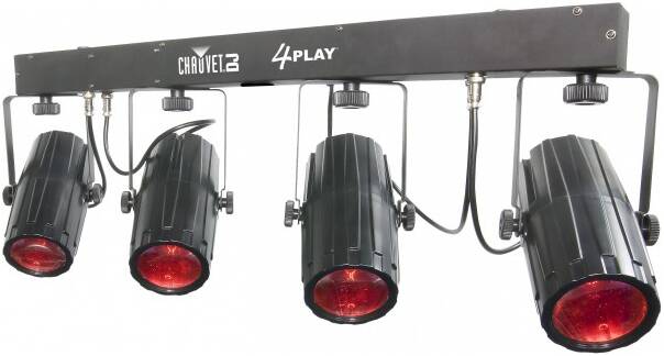 CHAUVET 4 Play комплект из 4 светодиодных эффектов 'лунный цветок' на Т-образной перекладине и транс