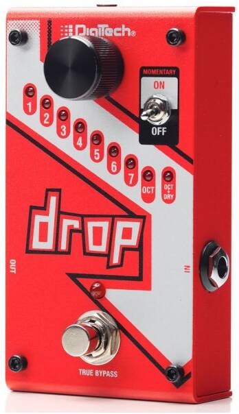 DIGITECH DROP гитарная педаль, полифонический эффект понижения строя до 7 полутонов