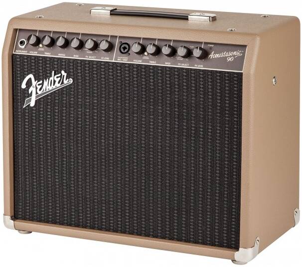 FENDER ACOUSTASONIC 90, гитарный комбик для акустической гитары, 90 Вт, 2 канала (2 независимых вход