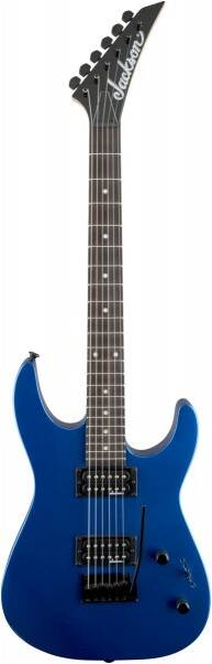 JACKSON JS11 Dinky Metallic Blue электрогитара, цвет синий, корпус липа, гриф клен с графитовым