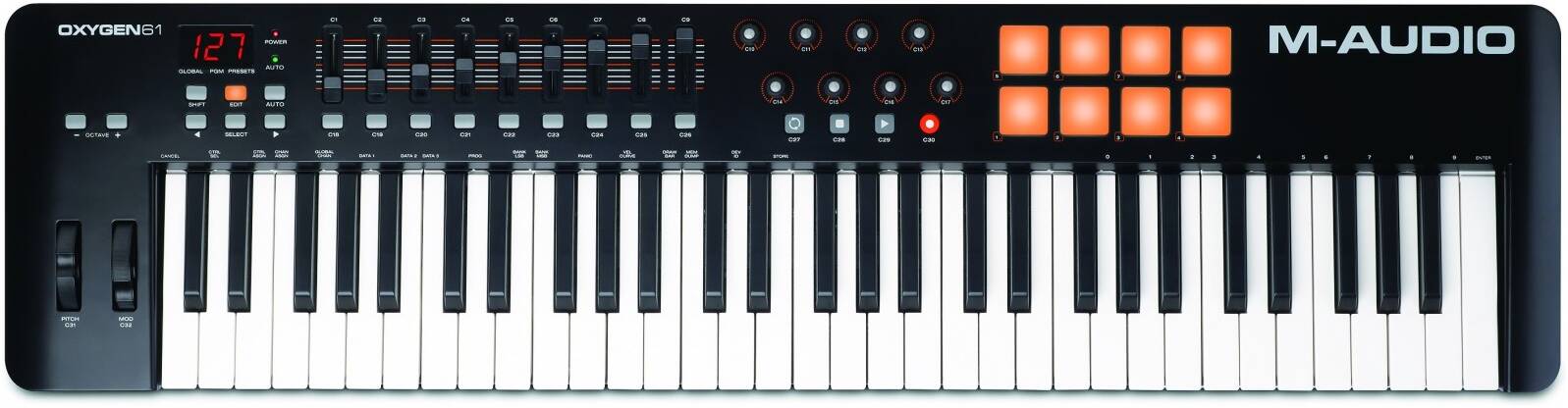 M-AUDIO Oxygen 61 II- 5-октавная (61 клавиша) динамическая MIDI клавиатура USB