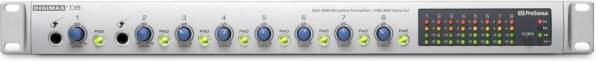 PreSonus DigiMax D8 цифровой 8-канальный преамп с выходом ADAT
