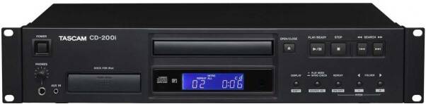 TASCAM CD-200i CD плеер с доком для iPod’а Wav/MP3, RCA/SPDIF, CD-Text, Anti-shock, CD pitch 12,5%,