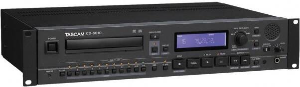 TASCAM CD-6010 CD/MP3 плеер, XLR/RCA/SPDIF AES/EBU, RS-232C, D-sub 9-pin, (D-sub 15-pin), pitch 16%,