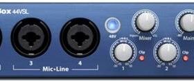 PreSonus AudioBox 44VSL внешний звуковой/MIDI интерфейс, USB 2.0, 18 вх/18 вых каналов, программный