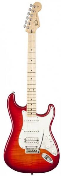 FENDER DELUXE STRATOCASTER HSS PLUS iOS AGED CHERRY BURST электрогитара с возможностью работы с iOS