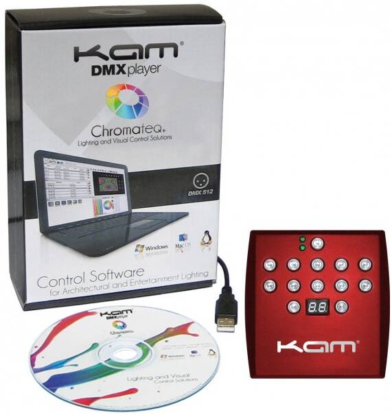 KAM Standalone DMX Player интерфейс и софт для MAC и PC