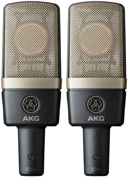 AKG C314 ST подобранная стереопара конденсаторых микрофонов C314. В комплекте: H85 держатель антивиб