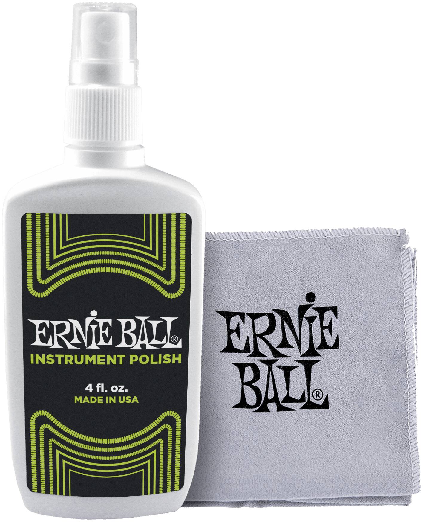 ERNIE BALL 4222 - полироль для гитары, флакон спрей с салфеткой