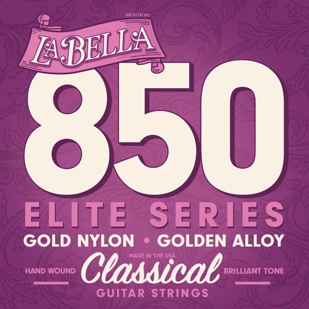 850 Elite Комплект струн для классической гитары, бронза 80/20, La Bella