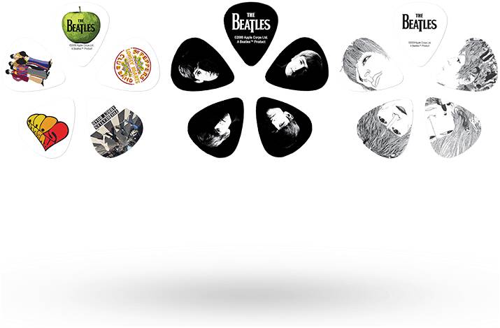 PLANET WAVES 1CAB4-15BT2 Beatles Stripes, Thin, 15 шт./уп.