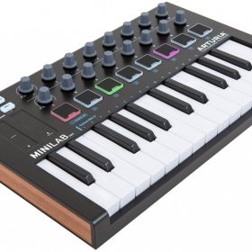 Arturia MiniLab Black Edition 25 клавишная динамическая MIDI мини-клавиатура, в комплекте с ПО Analo
