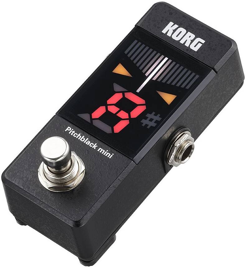 KORG PitchBlack PB-mini миниатюрный хроматический напольный тюнер, цвет черный — изображение 3