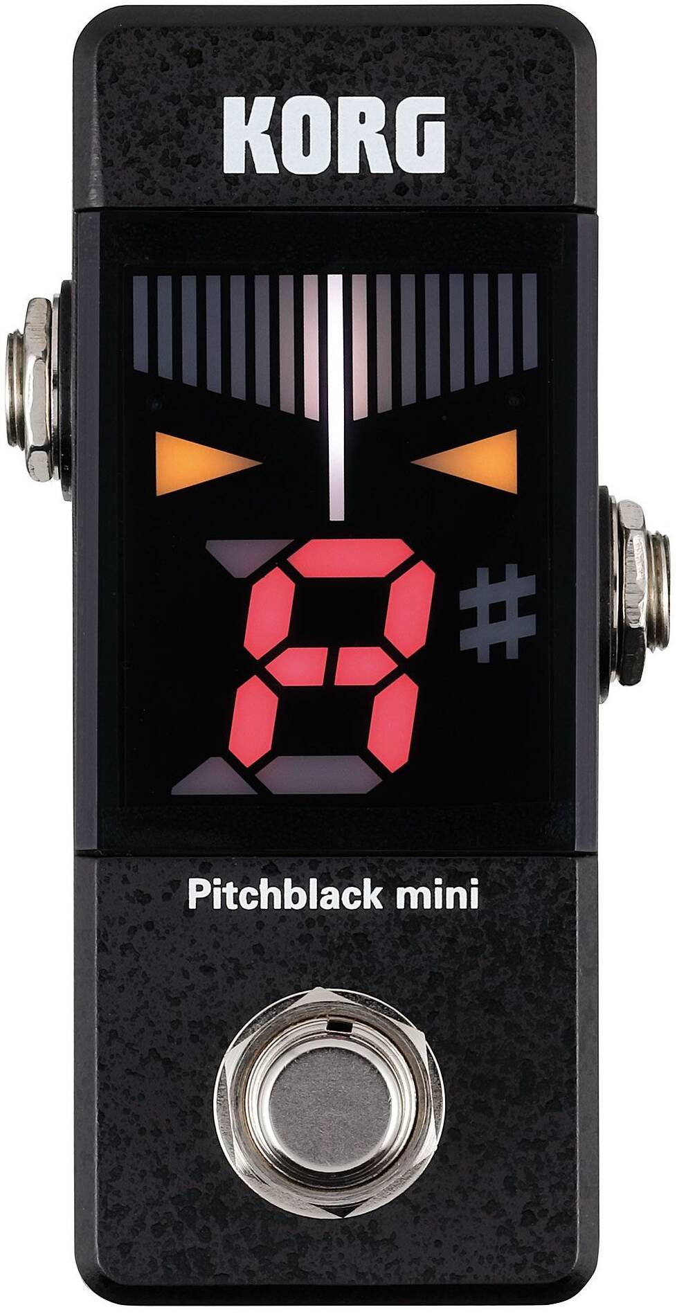 KORG PitchBlack PB-mini миниатюрный хроматический напольный тюнер, цвет черный