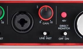 FOCUSRITE Scarlett 2i2 2nd Gen USB аудио интерфейс, 2 входа/2 выхода