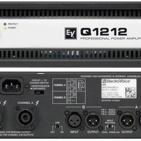 Electro-Voice Q1212 усилитель, 2 x 1800 Вт @ 2 Ом, 1200 Вт @ 4 Ом, 750
