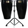 TYCOON STC-2 B BK/D - Конго (пара) со стойкой, цвет: черный, размер: 11"(28см) х 12"(30.5см)
