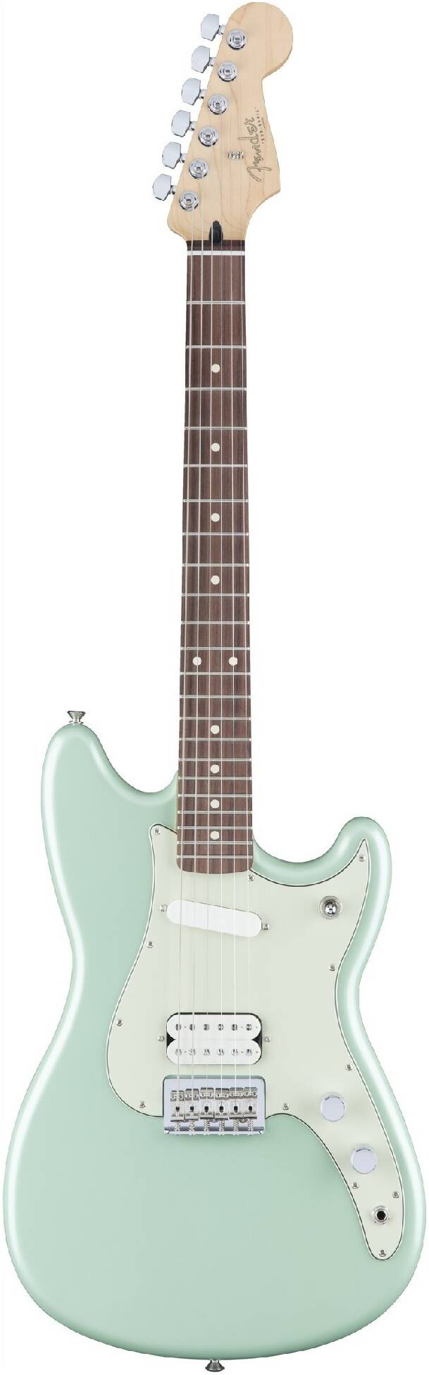 FENDER DUO SONIC HS RW Surf Green электрогитара DUO SONIC HS, цвет серф грин, палисандровая накладка