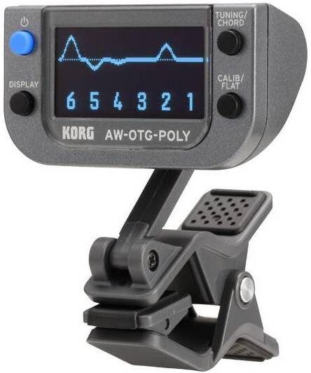 KORG AW-OTG-POLY полифонический тюнер - клипса для электрогитары