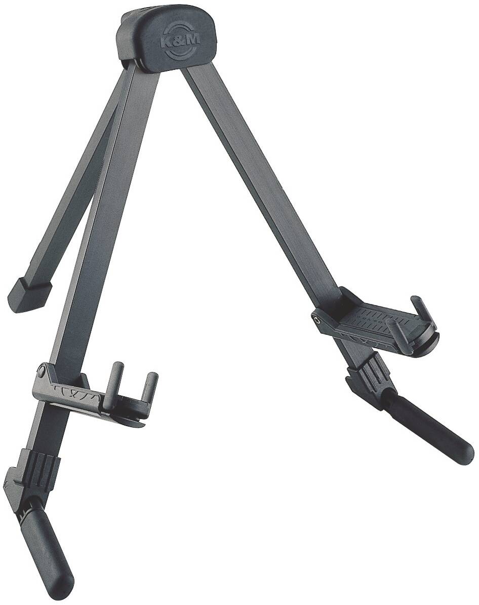 K&M 17550-000-35 стойка для гитары Memphis Travel без держателя грифа, 0,5 кг, 29 мм